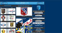 Desktop Screenshot of escudosfc.com.br