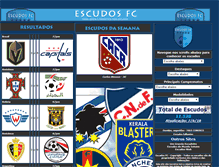 Tablet Screenshot of escudosfc.com.br